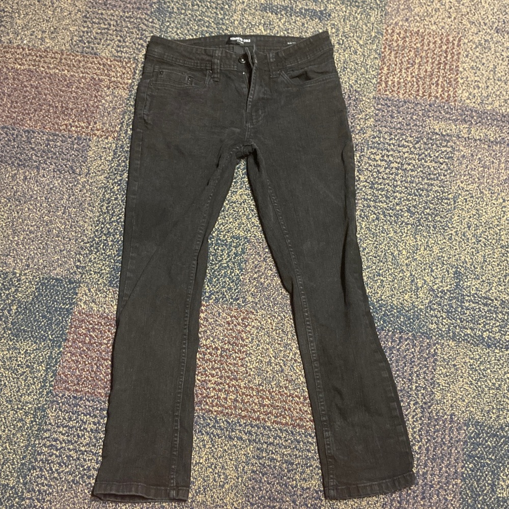 Kenneth Cole Women's Black Straight Leg Jeans